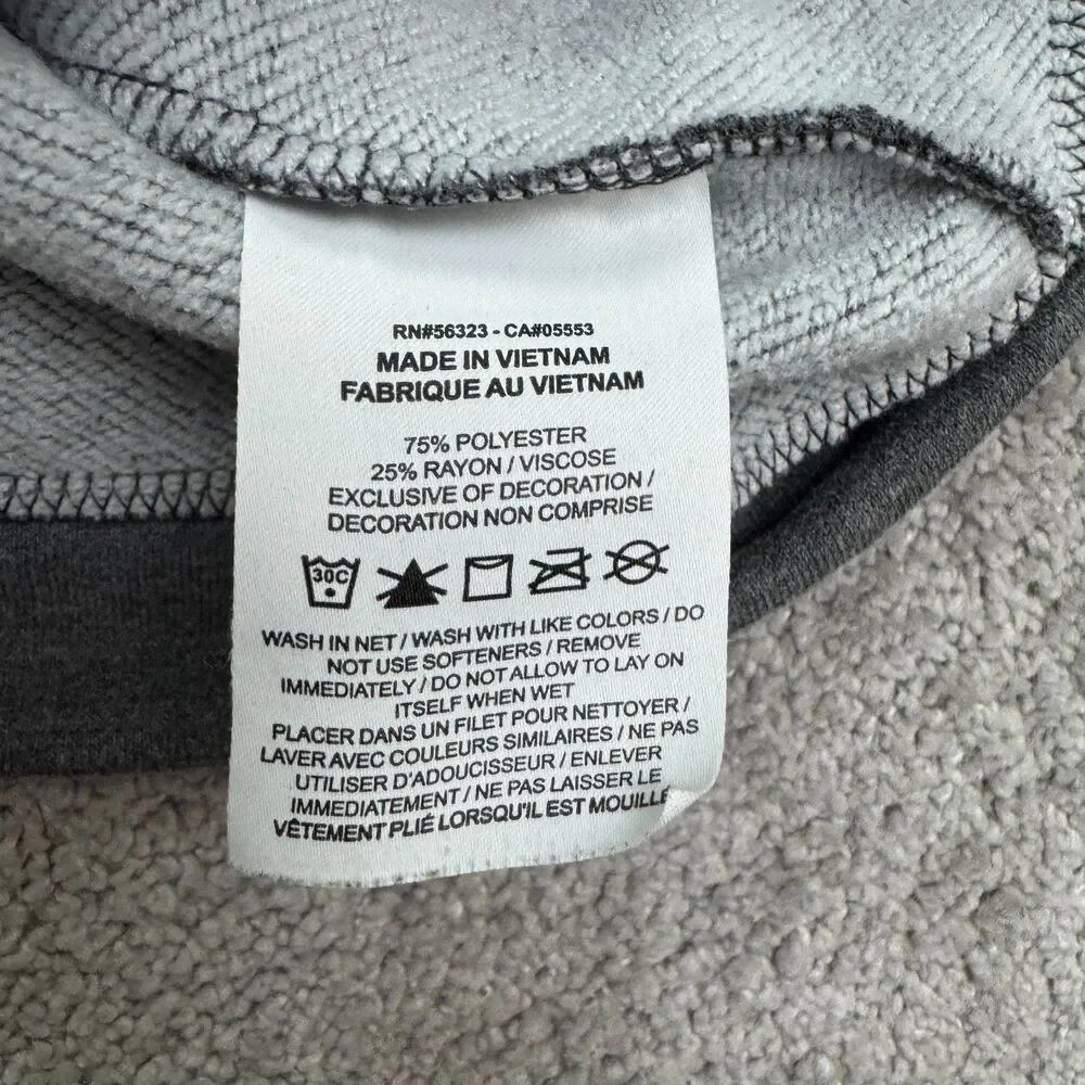 Nike Dri-Fit Full Zip Hoodie Sweatshirt Mens Large Dark Gray Pockets Swoosh Logo